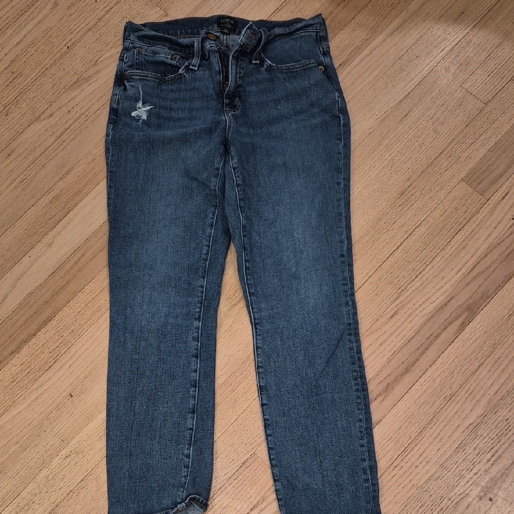 J. Crew Women's Skinny Jeans in Dark Blue Wash
